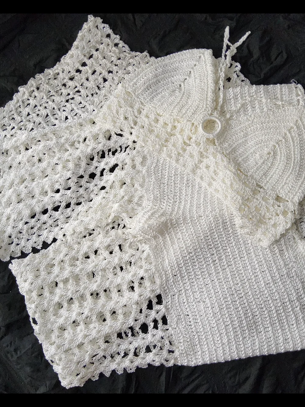 Women's  Crochet Pants And Crop Top